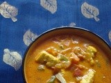 Mushroom & Paneer mixed vegetable Curry | Vegetable Coconut Milk Kurma | Vegetarian sides for roti/chappati