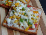 Tawa Bread Pizza/Mixed Vegetables Tawa Bread Pizza