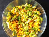 Broccoli - Sweet corn stir fry