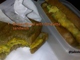 Palak Omelette with Brown Bread Sandwich