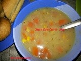 Sweet Corn Carrot Soup with Oregano