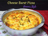 Cheese Burst Pizza Recipe | How to make Domino’s Cheese Burst Pizza