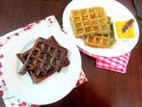 Double Chocolate Pancake Waffle | How to make Eggless Chocolate Waffle