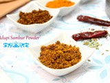 How to make Udupi Sambar Powder | Udupi Sambar Podi