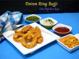 Onion Ring Bajji | How To Make Indian Style Onion Rings