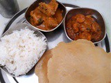 Prawn Curry ~ Side Dish for Poori / Chapati