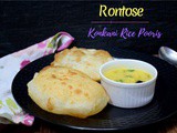 Rontose | Konkani Rice Poori ~ a to z Indian Pooris