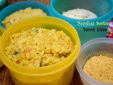 Sambar Rice | Tamil Style Sambar Sadam ~ Lunch Box Series : lbs#85