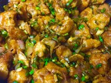 Chilly Chicken and Mushroom Fried Rice