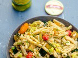 Mediterranean Style Pasta Salad with Grilled Summer Vegetables