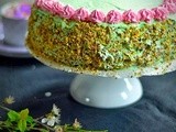 Pistachio Layered Cake (flour less, light) / Фисташковый Торт (без муки, легкий)