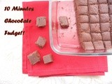 10 Minutes Chocolate Fudge...step by step