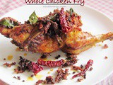 Whole Chicken Fry Recipe - Poricha Kozhi - Kerala Recipes