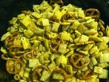 Chex Party Mix made in the Slow Cooker