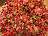 Cranberry Salsa with jalapeño