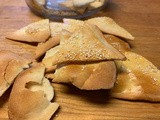 Crispy Sesame Crackers - a yeast cracker