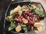 Pomegranate, Fruit & Walnut Salad with Pomegranate & Blood Orange Dressing—Healthy Salad to start the New Year