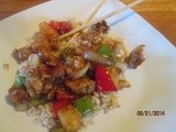 Sweet & Sour Pork  . . . as good as take out without the breading and deep fat frying