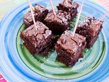 Bite Sized Hot Chocolate Brownies