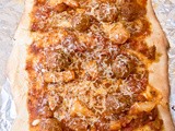 Mediterranean Meatball Pizza