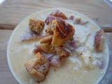 Sharp Cheddar & Blue Cheese Potato Soup