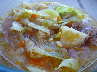 Spicy Cajun Sausage and Cabbage Soup