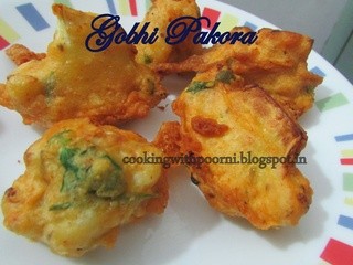 Gobhi Pakora | Cauliflower bhajji | Cauliflower fritters