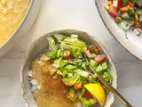 Lentil Soup with Rice and Salad