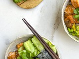 Oven-Roasted Salmon Teriyaki Poke Bowl