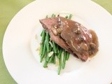 Roast Beef and String Beans with Caramelized Shallots