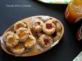 Oats Almond Thumbprint Cookies