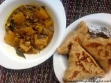 Pumpkin Curry with Brinjal Roti