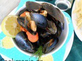 Mussels steamed with beer