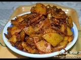 Aloo bhujia sabzi / potato stir fry - north indian style