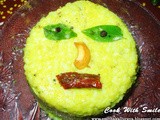 Avalakki khara pongal / spicy beaten rice pongal