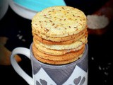 Cumin cookies / jeera biscuits - easy indian eggless cookies