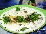 Moolangi mosaru gojju / mooli raita / radish in spiced yoghurt