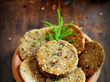 Multigrain flax seed savory crackers recipe / multigrain baked nipattu