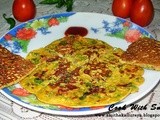 Vegetarian tomato omelette