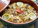 Moroccan Fish tagine with green olives