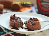 Black chick peas brownies - Eggless  healthy baking recipes
