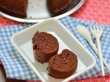 Eggless chocolate cake using condensed milk - easy eggless bakes