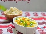 Tofu and mixed vegetable curry with chickpeas - Side dish for rice or quinoa