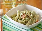 Casarecce integrali con crema di zucchine e feta – Whole wheat pasta with zucchini cream and feta