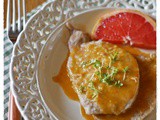 Scaloppine di maiale con salsa di pompelmo e crescione – Pork scaloppini with grapefruit and cress sauce