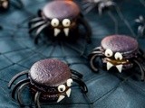 Spider Licorice Macarons for Halloween