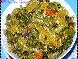 Bhindi Do Pyaza (Spicy Okra & Onion curry)