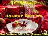 Holiday Recipes ~ 3rd Blog Anniversary Event With Cookbook Giveaway