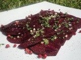 Carpaccio betteraves rouges