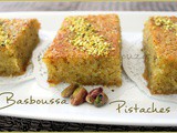Basboussa aux pistaches gateau de semoule